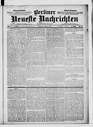 Berliner Neueste Nachrichten vom 02.01.1901