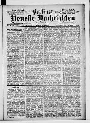 Berliner Neueste Nachrichten vom 03.01.1901