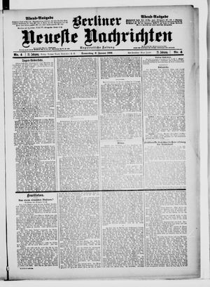 Berliner Neueste Nachrichten vom 03.01.1901