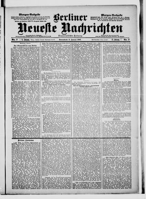 Berliner Neueste Nachrichten vom 05.01.1901
