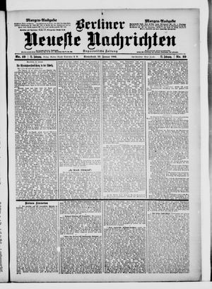 Berliner Neueste Nachrichten vom 12.01.1901