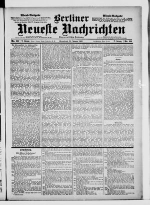 Berliner Neueste Nachrichten vom 12.01.1901