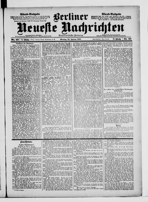 Berliner Neueste Nachrichten vom 14.01.1901