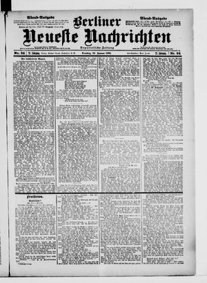 Berliner Neueste Nachrichten vom 15.01.1901