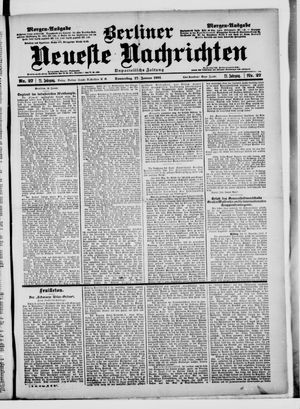 Berliner Neueste Nachrichten vom 17.01.1901