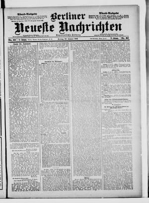 Berliner Neueste Nachrichten vom 18.01.1901