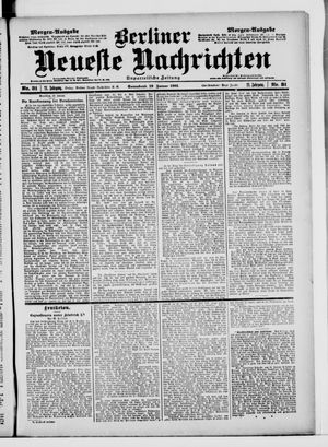 Berliner Neueste Nachrichten vom 19.01.1901