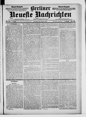 Berliner Neueste Nachrichten vom 19.01.1901