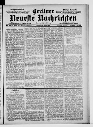 Berliner Neueste Nachrichten vom 20.01.1901