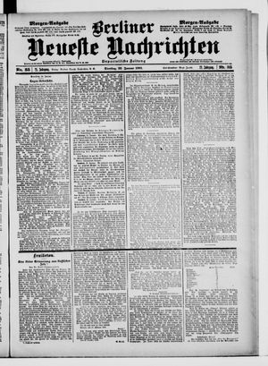 Berliner Neueste Nachrichten vom 22.01.1901