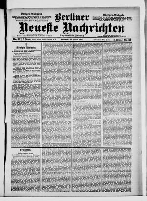 Berliner Neueste Nachrichten vom 23.01.1901
