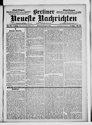 Berliner Neueste Nachrichten vom 23.01.1901