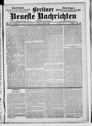 Berliner Neueste Nachrichten vom 29.01.1901