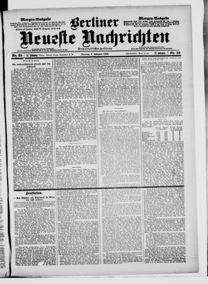 Berliner Neueste Nachrichten vom 01.02.1901