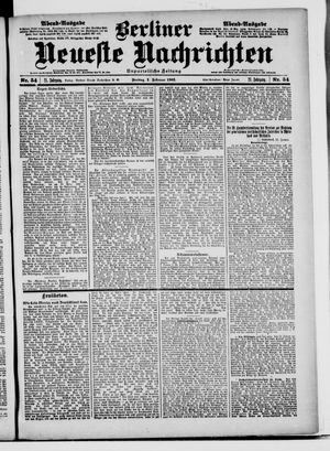 Berliner Neueste Nachrichten vom 01.02.1901