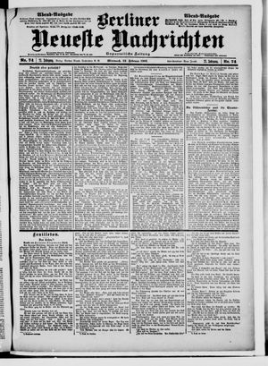 Berliner Neueste Nachrichten vom 13.02.1901