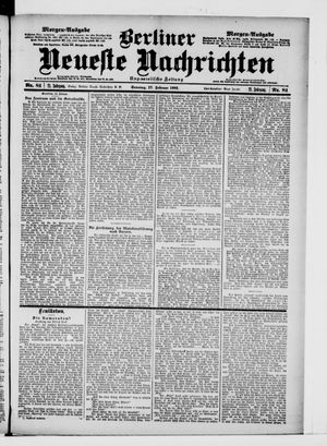 Berliner Neueste Nachrichten vom 17.02.1901