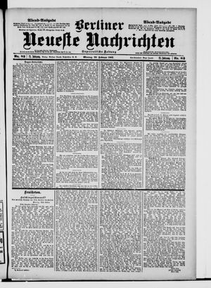 Berliner Neueste Nachrichten vom 18.02.1901