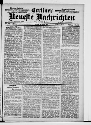 Berliner Neueste Nachrichten vom 19.02.1901