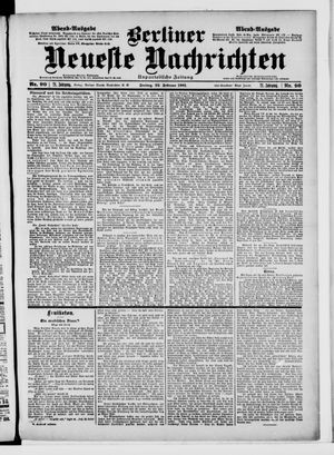 Berliner Neueste Nachrichten vom 22.02.1901