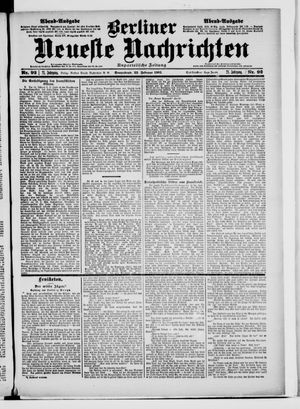 Berliner Neueste Nachrichten vom 23.02.1901
