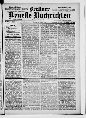 Berliner Neueste Nachrichten vom 26.02.1901