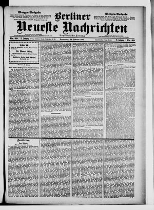 Berliner Neueste Nachrichten vom 28.02.1901