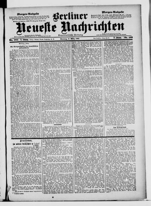 Berliner Neueste Nachrichten vom 03.03.1901