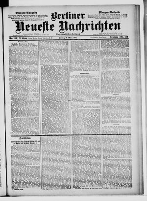 Berliner Neueste Nachrichten vom 08.03.1901