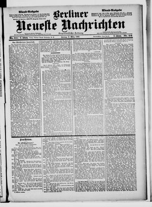 Berliner Neueste Nachrichten vom 08.03.1901
