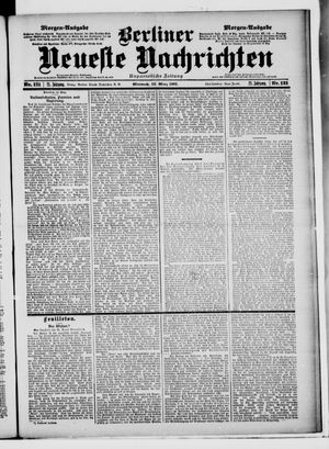 Berliner Neueste Nachrichten vom 13.03.1901