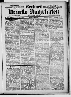 Berliner Neueste Nachrichten vom 18.03.1901