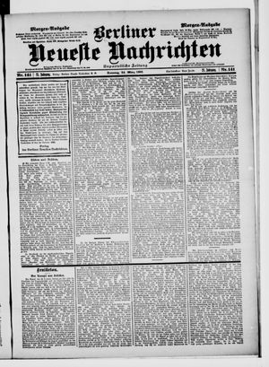 Berliner Neueste Nachrichten vom 24.03.1901