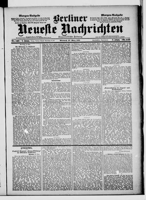 Berliner Neueste Nachrichten vom 27.03.1901