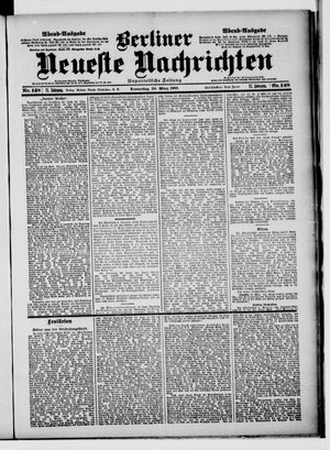 Berliner Neueste Nachrichten vom 28.03.1901