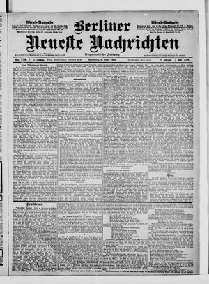 Berliner Neueste Nachrichten vom 03.04.1901