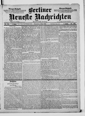 Berliner Neueste Nachrichten vom 04.04.1901