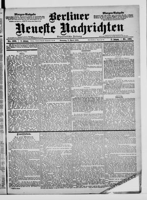 Berliner Neueste Nachrichten vom 07.04.1901
