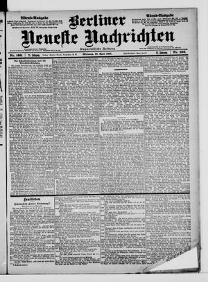 Berliner Neueste Nachrichten vom 10.04.1901