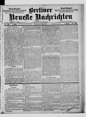 Berliner Neueste Nachrichten vom 11.04.1901