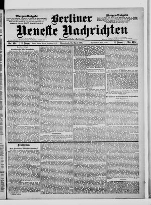 Berliner Neueste Nachrichten vom 13.04.1901