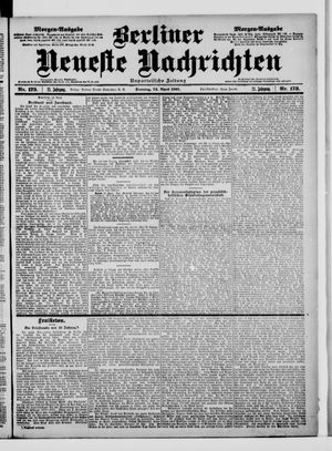 Berliner Neueste Nachrichten vom 14.04.1901