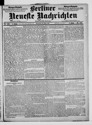 Berliner Neueste Nachrichten vom 20.04.1901