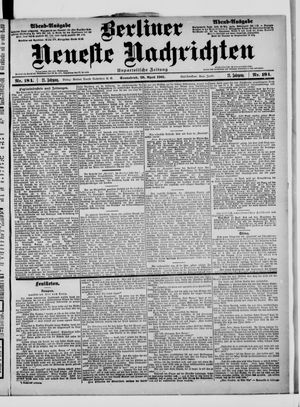 Berliner Neueste Nachrichten vom 20.04.1901