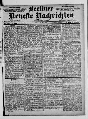 Berliner Neueste Nachrichten vom 22.04.1901