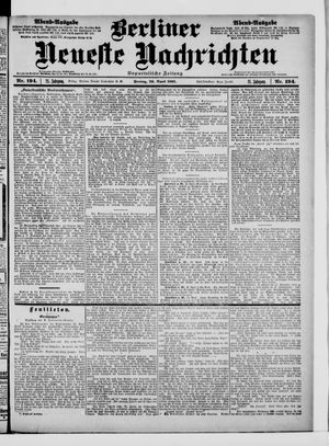 Berliner Neueste Nachrichten vom 26.04.1901