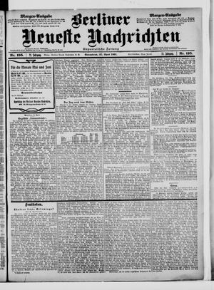 Berliner Neueste Nachrichten on Apr 27, 1901
