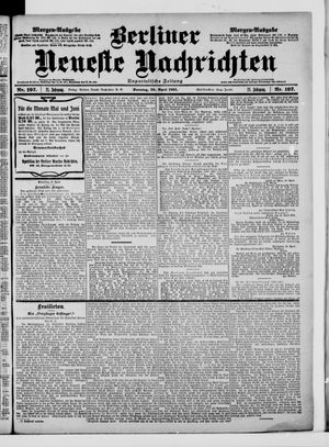 Berliner Neueste Nachrichten vom 28.04.1901