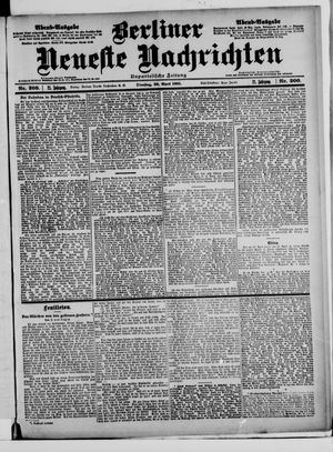 Berliner Neueste Nachrichten vom 30.04.1901