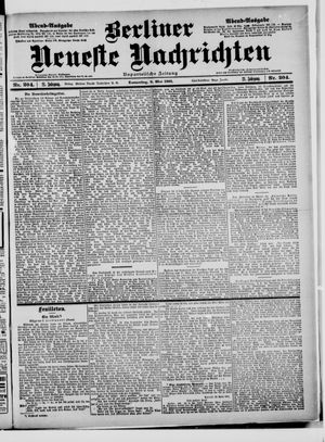Berliner Neueste Nachrichten on May 2, 1901